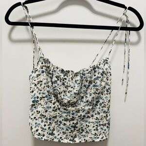 Abercrombie Floral Cropped Tank
